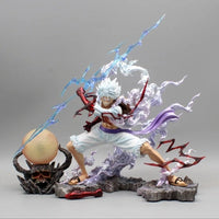 Luffy Gear 5 Thunder Strike In Hand With Onigashima Lamp